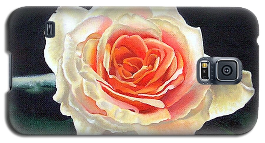 Rose Galaxy S5 Case featuring the painting Rose Anna by Adrienne Dye