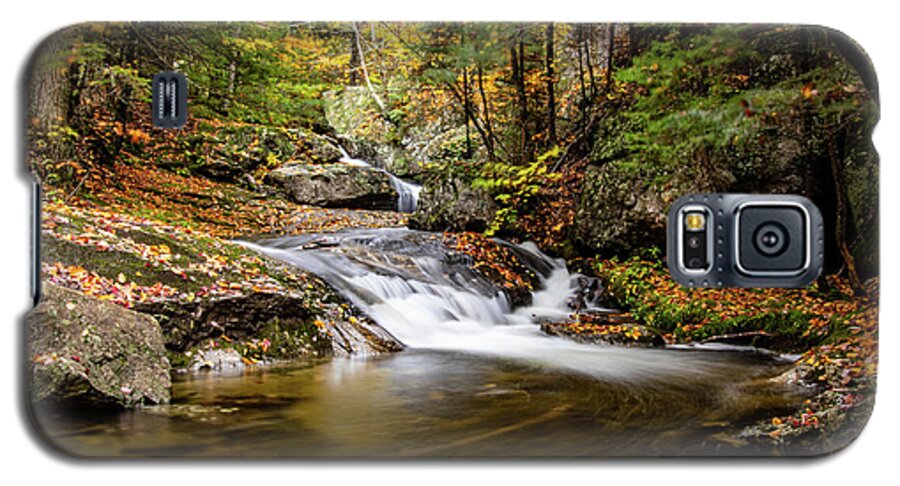 Autumn Foliage New England Galaxy S5 Case featuring the photograph Sandwich Notch road waterfall New Hampshire by Jeff Folger
