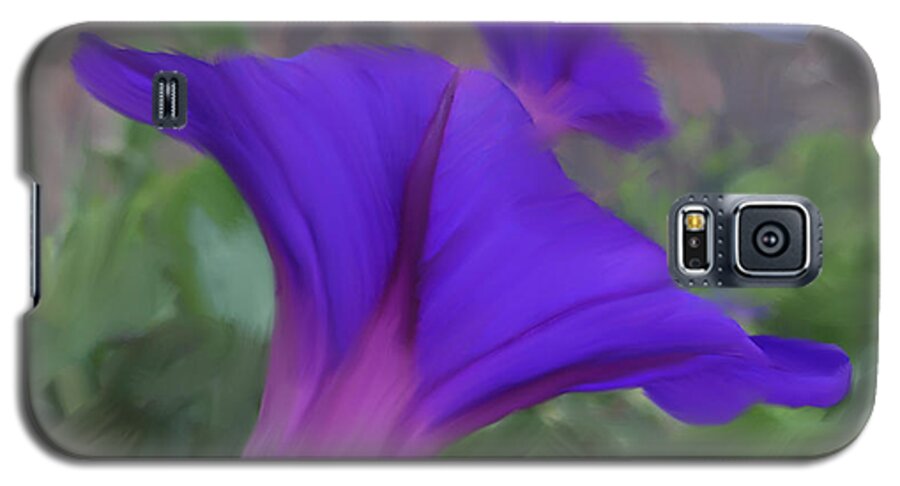 Morning Glory Galaxy S5 Case featuring the mixed media Springdale Morning Glory by Jonathan Thompson