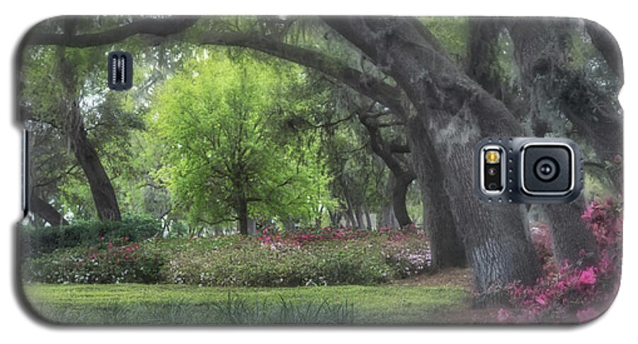 Springtime In The Park Galaxy S5 Case featuring the photograph Springtime In The Park by Mary Lou Chmura