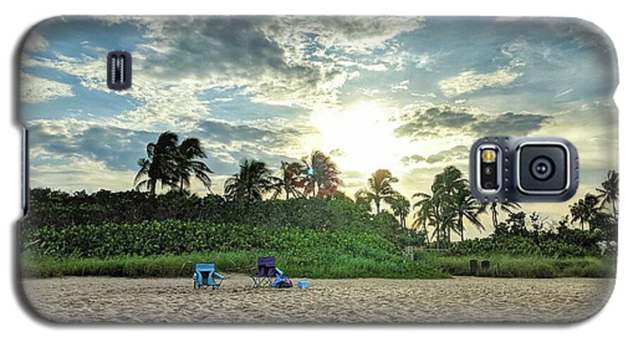 Sun Galaxy S5 Case featuring the photograph Sun and Sand by Portia Olaughlin