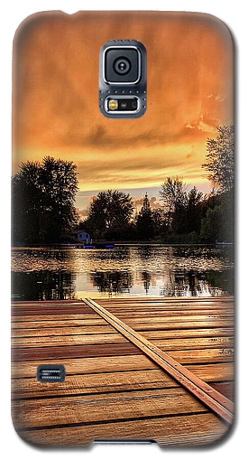 Sunset Galaxy S5 Case featuring the photograph Sunset Embers by Jill Love