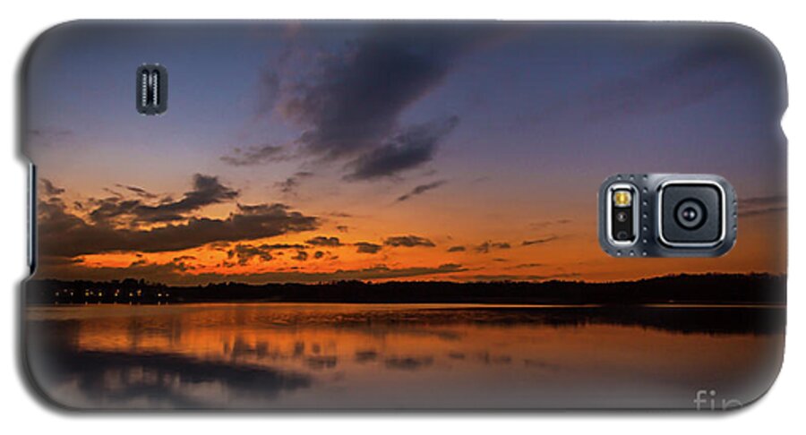 Lake-lanier Galaxy S5 Case featuring the photograph Sunset on Lake Lanier by Bernd Laeschke