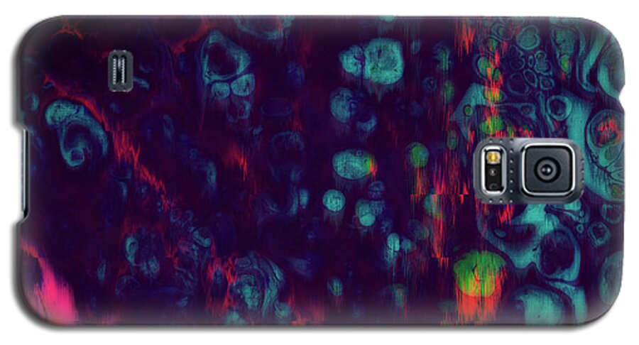 Glitch Galaxy S5 Case featuring the digital art Synthwave by Jennifer Walsh