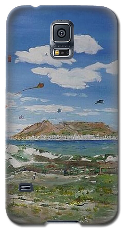 Acrylic Galaxy S5 Case featuring the painting Table Mountain by Denise Morgan