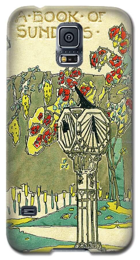 Book Cover Galaxy S5 Case featuring the mixed media Cover design for The Book of Old Sundials by Jessie M King