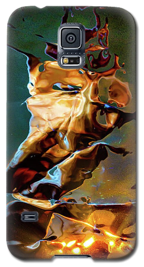 Abstract Galaxy S5 Case featuring the digital art The Firestarter by Liquid Eye