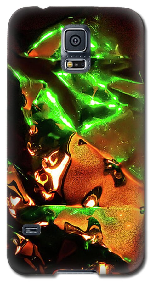 Abstract Galaxy S5 Case featuring the digital art The Green Knight by Liquid Eye
