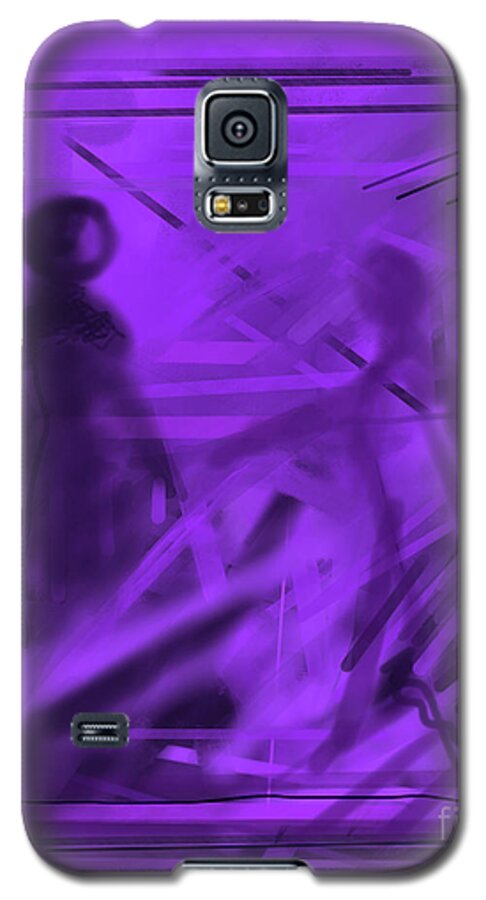 Mystery Galaxy S5 Case featuring the digital art The Mystery Outside My Window by Annette M Stevenson