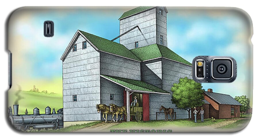 Landscape.historical.rural Galaxy S5 Case featuring the digital art The Ross Elevator by Scott Ross