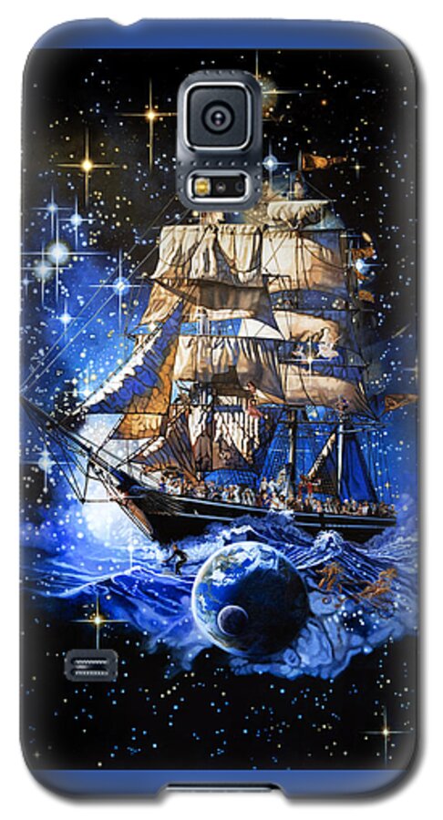 Sailing Ship Galaxy S5 Case featuring the painting The Ship of Life by Patrick Whelan