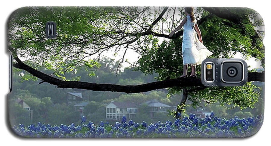 Bluebonnets Galaxy S5 Case featuring the photograph The View at Turkey Bend by Jerry Connally