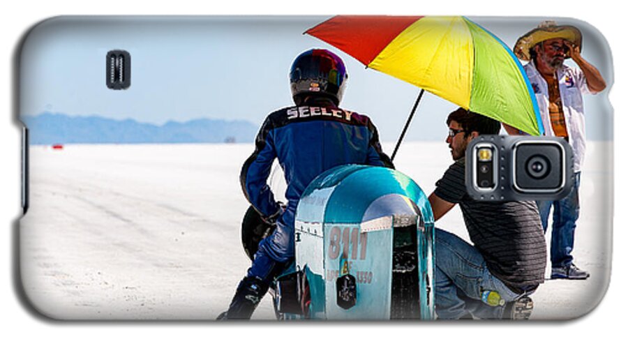 Motorsports Galaxy S5 Case featuring the photograph The Wait, Bonneville by Mark Miller