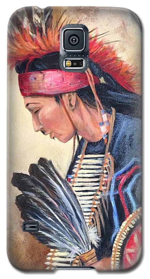Indian Galaxy S5 Case featuring the painting Traditional Dancer by Cynthia Westbrook