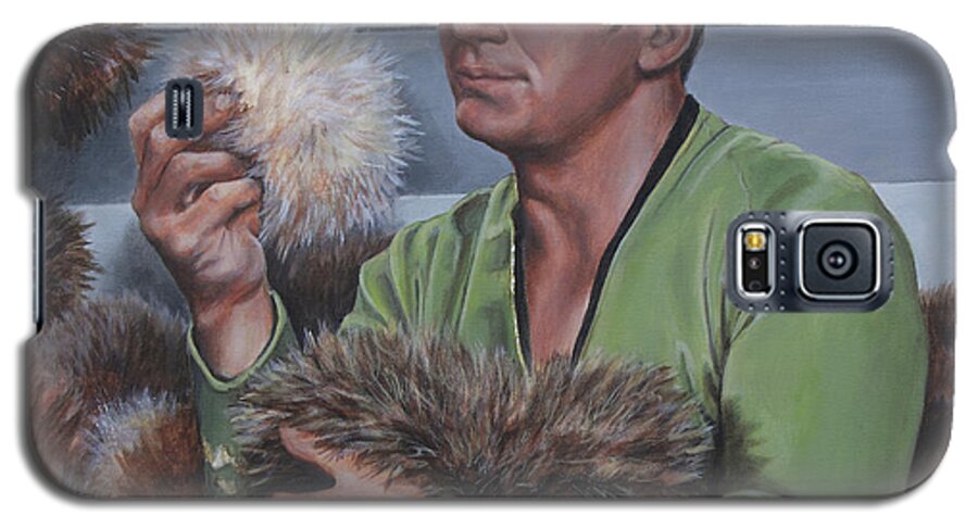 Star Trek Galaxy S5 Case featuring the painting Tribble Trouble by Kim Lockman