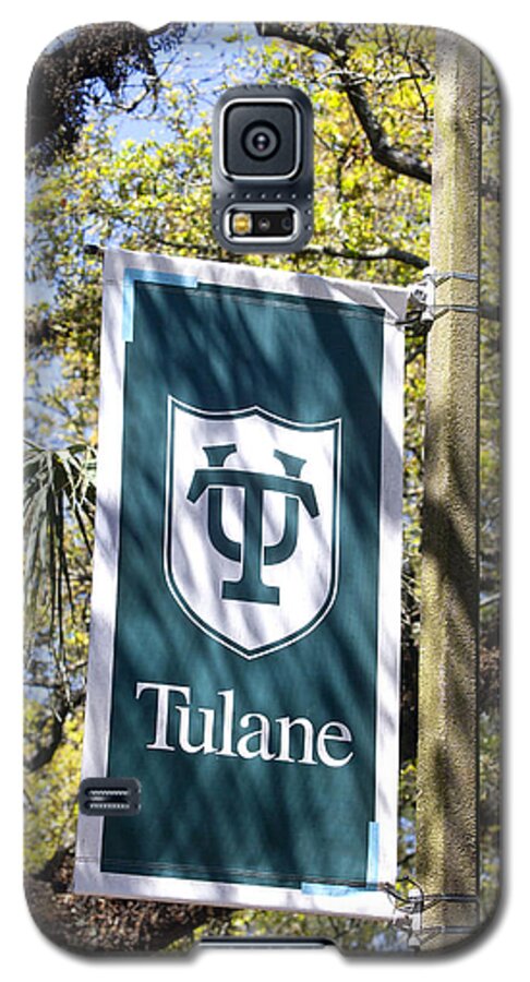 Tulane University Galaxy S5 Case featuring the photograph Tulane University Banner by Art Block Collections