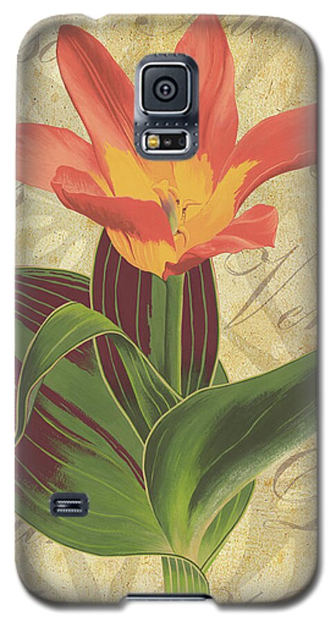 Tulip Galaxy S5 Case featuring the painting Tulipa Kaufmanniana Autumn by Nikita Coulombe