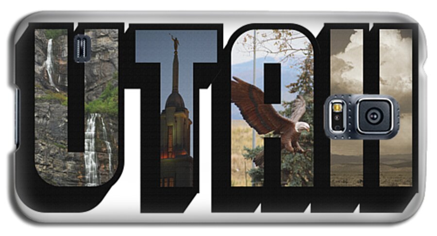 Big Letter Galaxy S5 Case featuring the photograph UTAH Big Letter by Colleen Cornelius