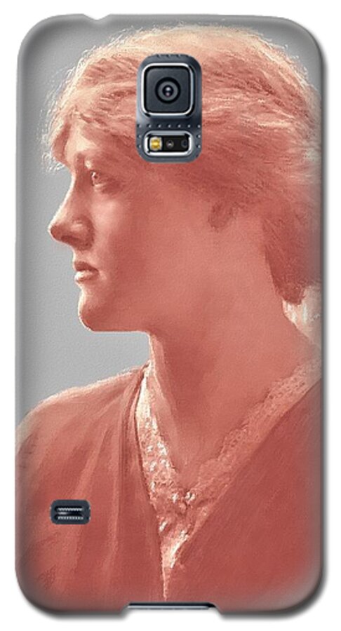 Portrait Galaxy S5 Case featuring the digital art Valentine in Sanguine by Diane Chandler