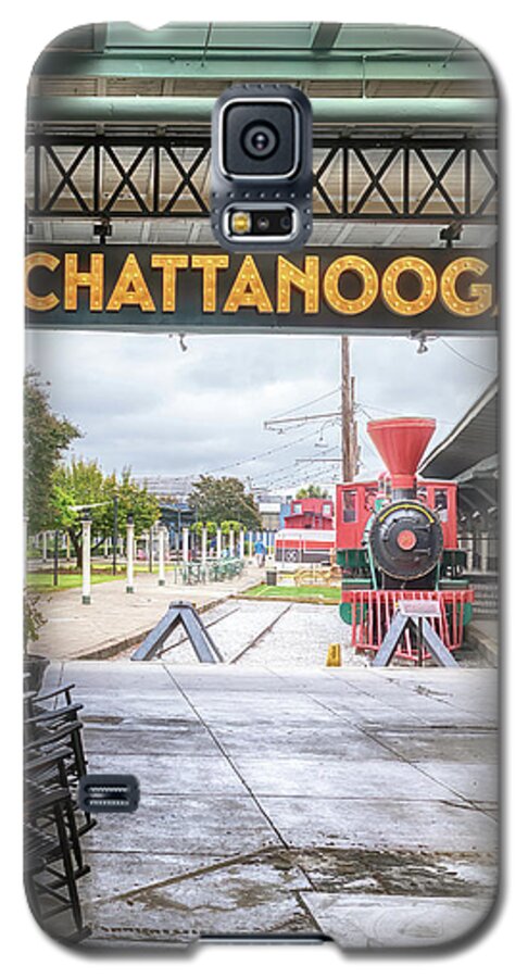 Train Galaxy S5 Case featuring the photograph Waiting at the Station by Susan Rissi Tregoning