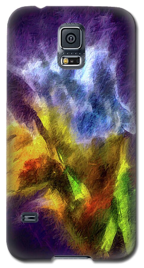 White Lily Bud Galaxy S5 Case featuring the digital art White lily bud #i0 by Leif Sohlman