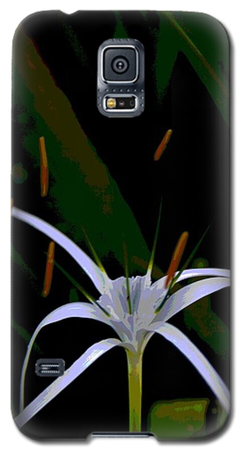Spider Galaxy S5 Case featuring the photograph White Spider Lily by Philip And Robbie Bracco