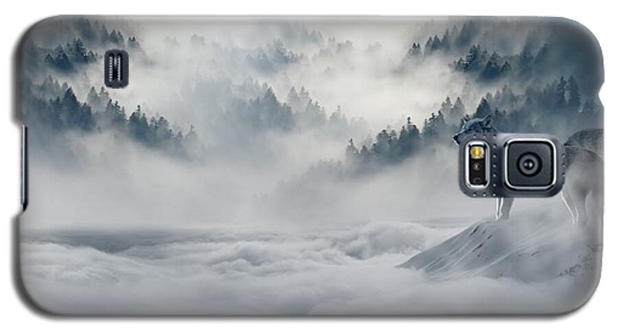 Photo Galaxy S5 Case featuring the photograph Wolfs in the snow by Top Wallpapers