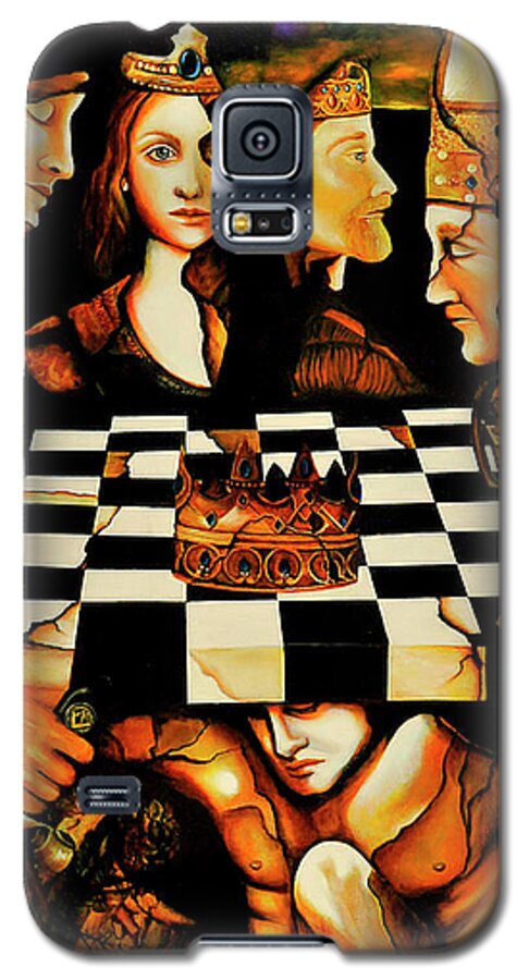 Chess Galaxy S5 Case featuring the painting World Chess  by Dalgis Edelson