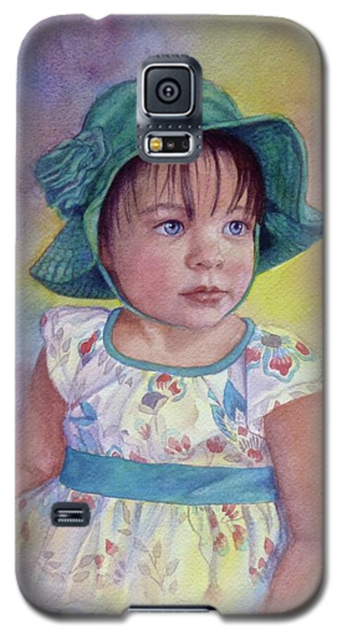 Watercolor Galaxy S5 Case featuring the painting Zellie by Victoria Lisi