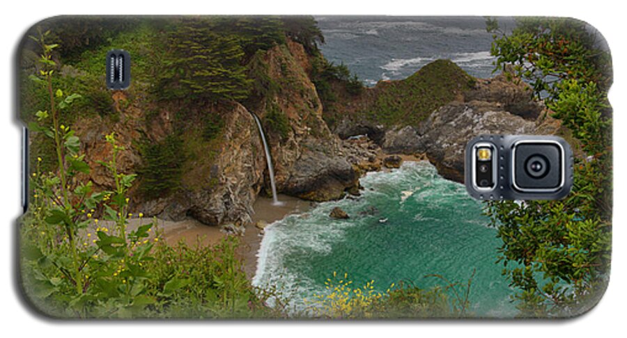 Mcway Falls Galaxy S5 Case featuring the photograph McWay Falls - Big Sur #2 by Stephen Vecchiotti