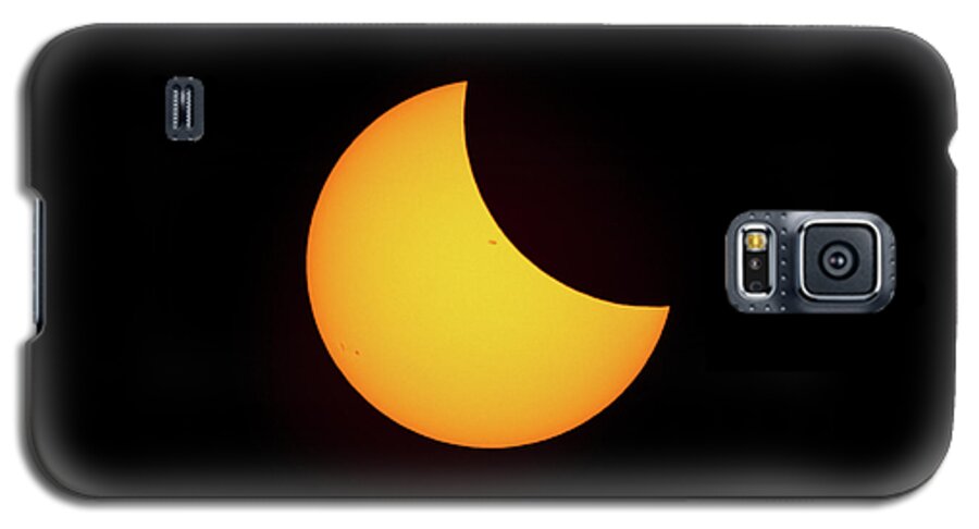 Solar Eclipse Galaxy S5 Case featuring the photograph Partial Solar Eclipse #6 by David Beechum