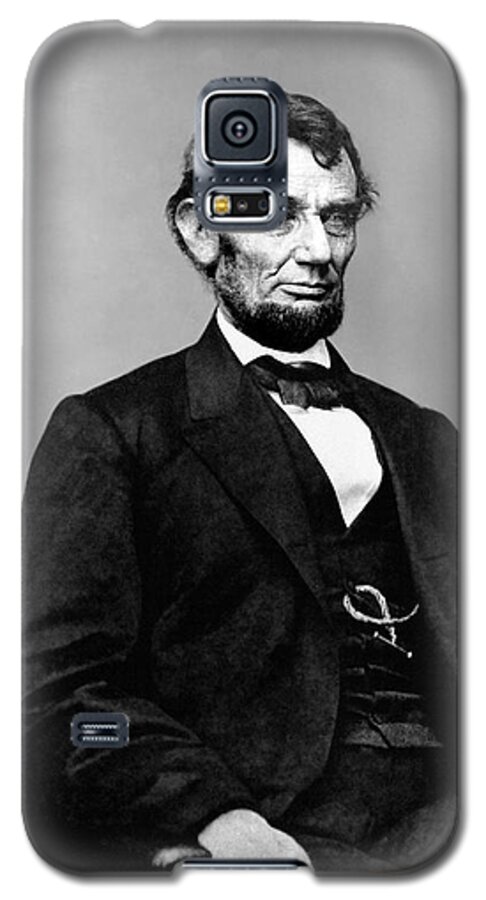 Abraham Lincoln Galaxy S5 Case featuring the photograph President Lincoln #4 by War Is Hell Store