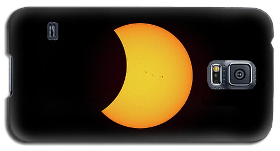 Solar Eclipse Galaxy S5 Case featuring the photograph Partial Solar Eclipse #8 by David Beechum