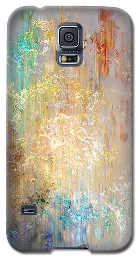 Abstract Art Galaxy S5 Case featuring the painting A Heart So Big - Abstract Art by Jaison Cianelli
