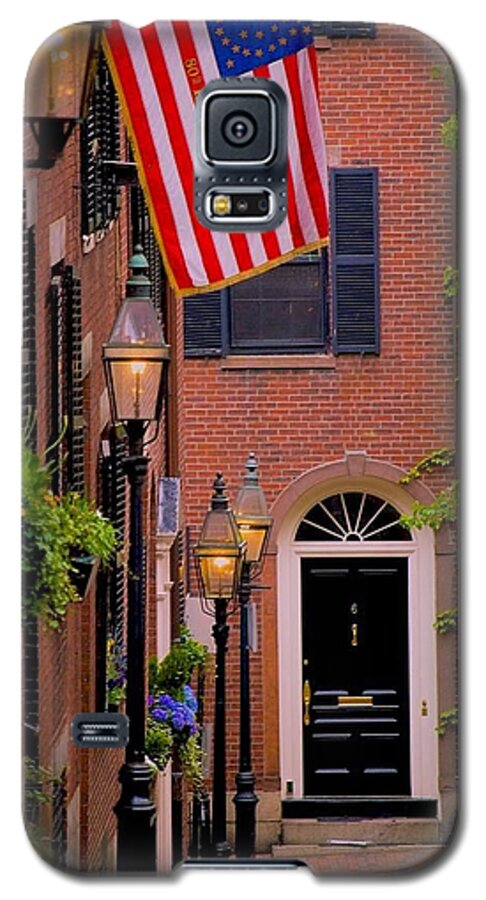 Boston Galaxy S5 Case featuring the photograph Acorn Street by Caroline Stella
