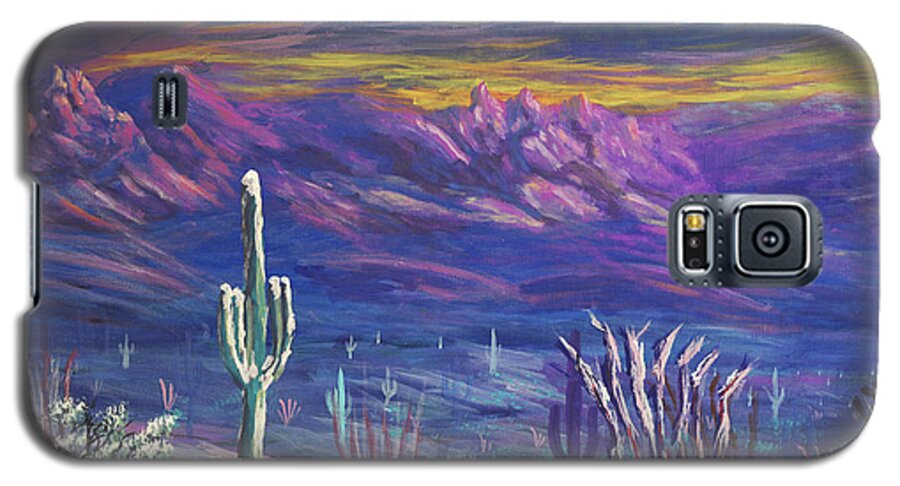Arizona Galaxy S5 Case featuring the painting Arizona Winter by Chance Kafka