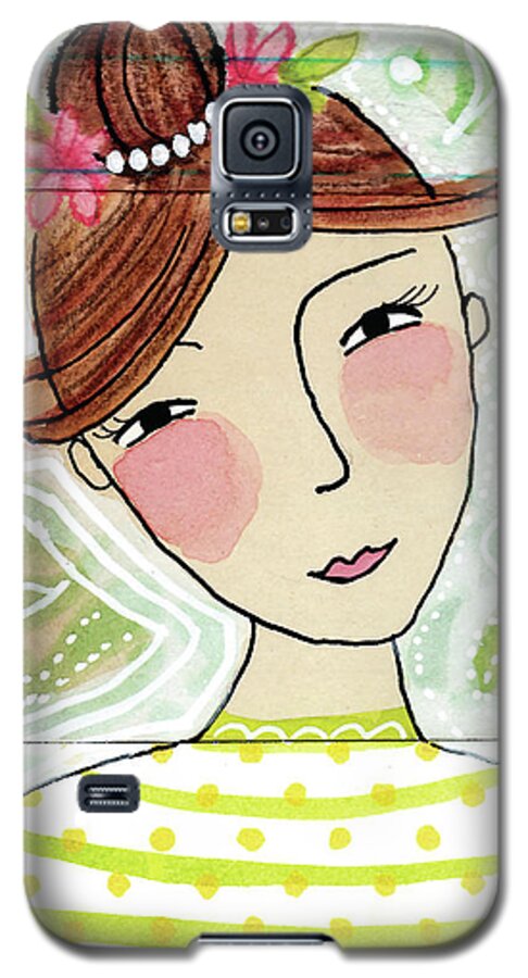 Mixed Media Galaxy S5 Case featuring the mixed media Love Yourself by Julie Mogford