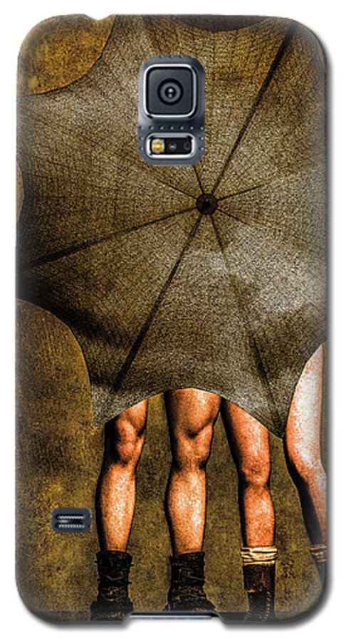 Adam And Eve Galaxy S5 Case featuring the painting Adam And Eve by Bob Orsillo