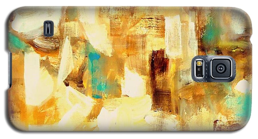 Bazaar Galaxy S5 Case featuring the painting At The Bazaar by VIVA Anderson
