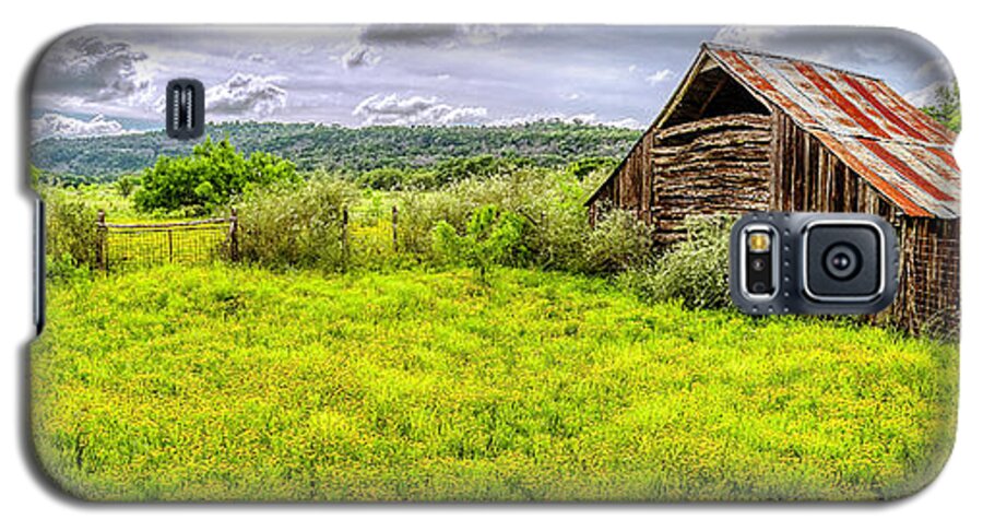 Barn Galaxy S5 Case featuring the photograph Barn on Click Gap Rd Panorama HDR by Greg Reed