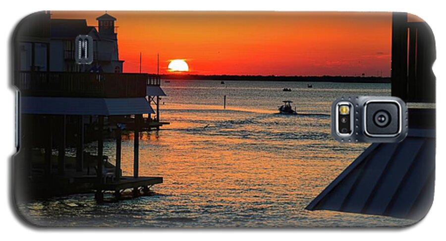 Sunset Galaxy S5 Case featuring the photograph Bayou Vista Sunset by Diana Mary Sharpton