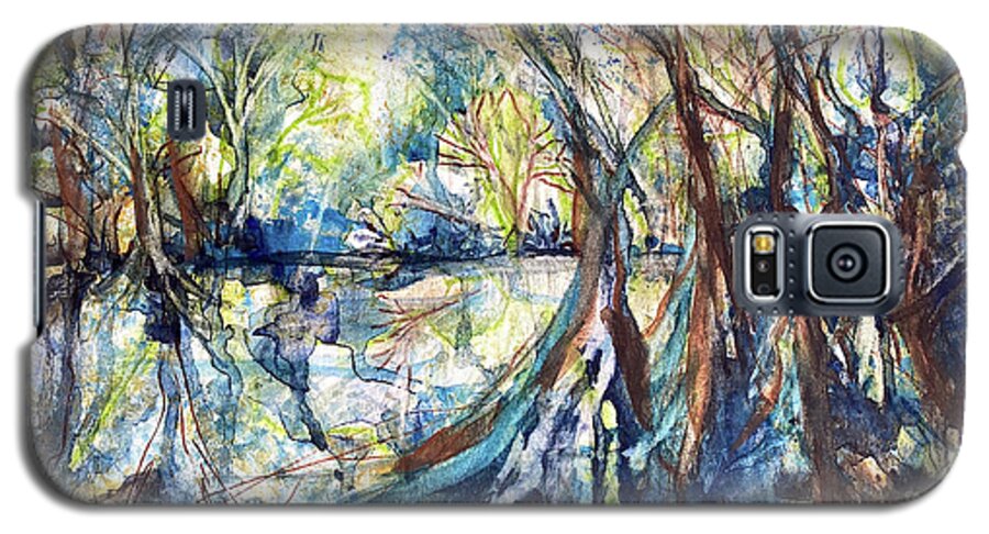 Coastal Art Galaxy S5 Case featuring the painting Belle River by Francelle Theriot