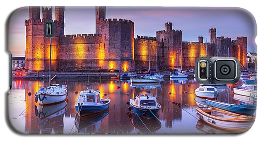 Welsh Castle Galaxy S5 Case featuring the photograph Caernarfon Castle, North Wales by Neale And Judith Clark