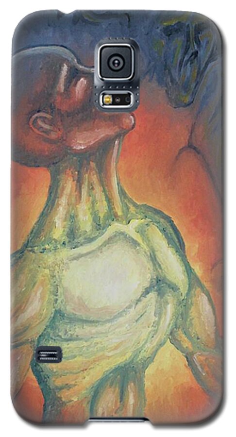 Tmad Galaxy S5 Case featuring the painting Center Flow by Michael TMAD Finney