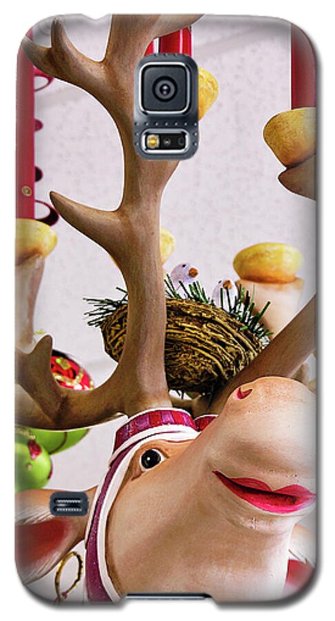 Candles Galaxy S5 Case featuring the photograph Christmas Reindeer Games by Betty Denise