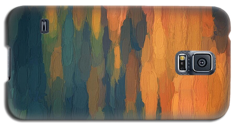 Abstract Galaxy S5 Case featuring the digital art Color Abstraction L SQ by David Gordon