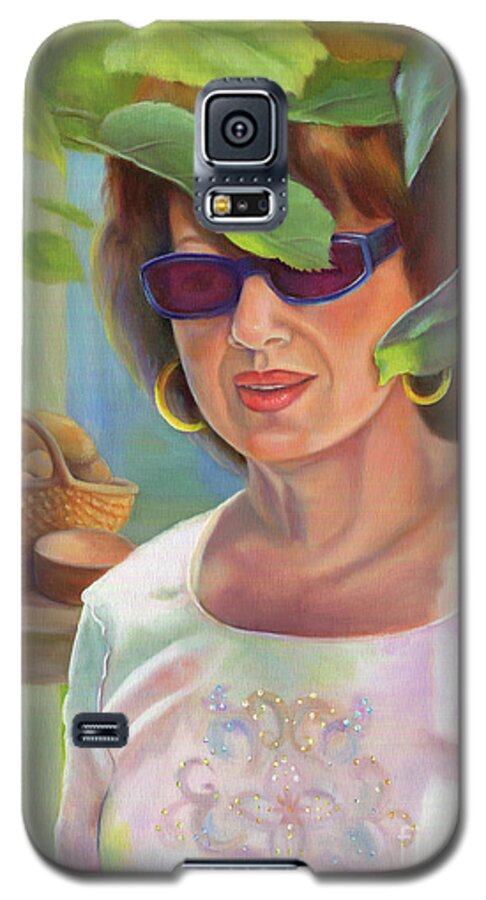 Portrait Galaxy S5 Case featuring the painting Dianne by Marlene Book