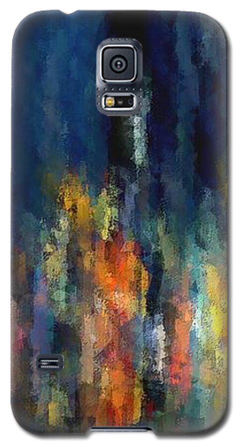Cityscape Galaxy S5 Case featuring the digital art Downtown by David Manlove