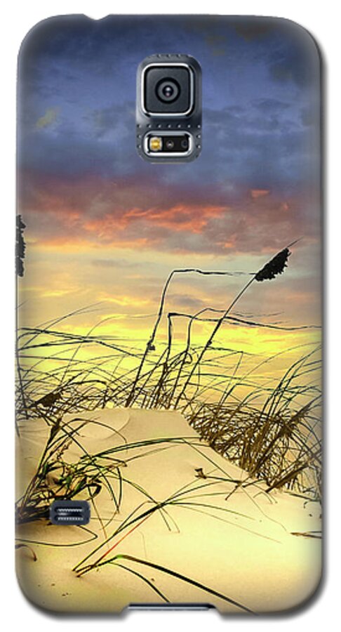 Art Galaxy S5 Case featuring the photograph Dune and Beach Grass by Randall Nyhof
