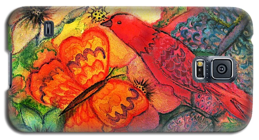 Butterflies Galaxy S5 Case featuring the painting Finding Sanctuary by Hazel Holland